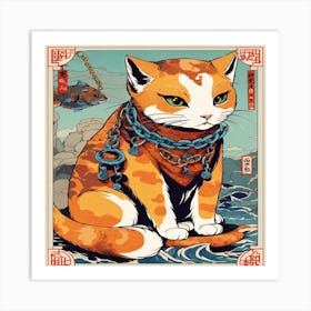 Chinese Cat 1 Art Print