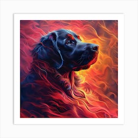 Fire Dog 2 Art Print