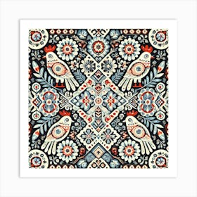 Russian Folk Art Art Print