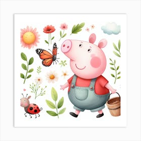 Peppa Pig Art Print
