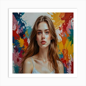 Portrait Of A Young Woman 5 Art Print