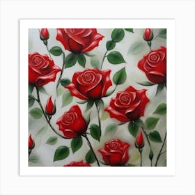 Red Roses 2 Art Print