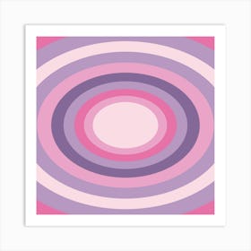 Background Retro Sunrise Rainbow1 (1) Art Print