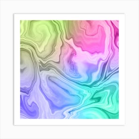 Rainbow Abstract I Art Print