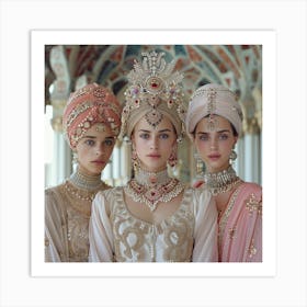 Three Indian Women Art Print