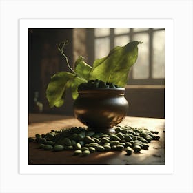 Green Beans In A Bowl 10 Art Print