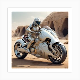 Futuristic Motorcycle Art Print