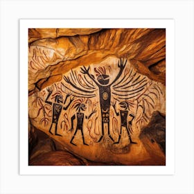 Cave Man Art Print