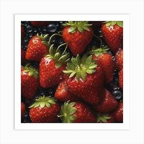 A Luscious Strawberry Echo 1 Art Print