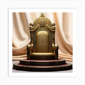 Golden Throne Art Print