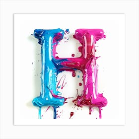 Letter H 7 Art Print