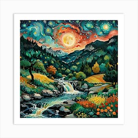 Starry Night 10 Art Print