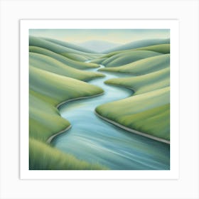 River Valley 6 Art Print