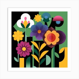 Flowers In The Garden 4 Art Print