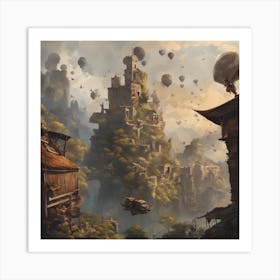 Fantasy City 3 Art Print