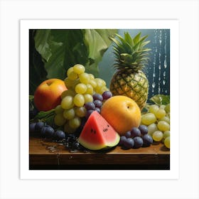 Fruit And Water Art Print