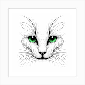 Creative Feline Cat Artwork 101 Art Print