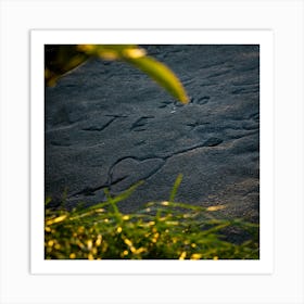 Love Written In The Sand Art Print