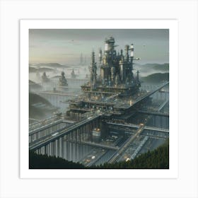 Futuristic City 17 Art Print