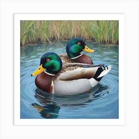 Mallard Ducks Poster