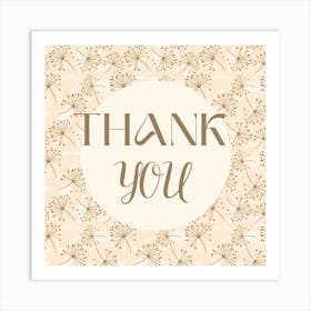 Thank You Card Art Print