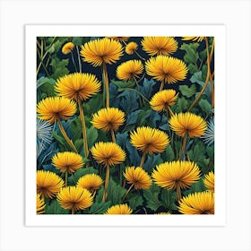 Gentle Giants: Dandelions in Art Art Print