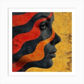 Face Of A Woman Art Print