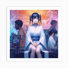 Anime Girl (38) Art Print