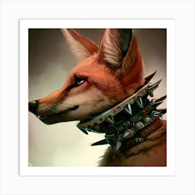 Fox With Spikes 1 Art Print