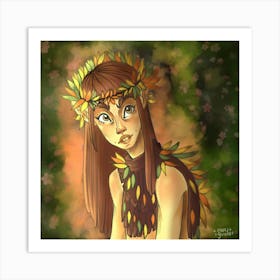 Autumn Elf Art Print