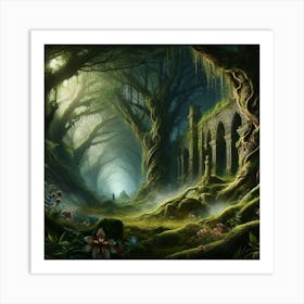 Fantasy Forest Art Print