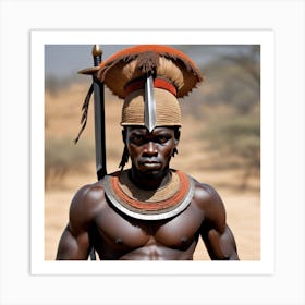 African Warrior Art Print