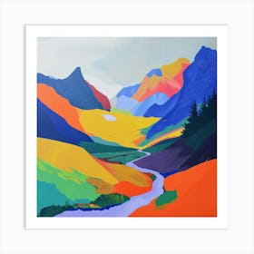 Colourful Abstract Vanoise National Park France 1 Art Print