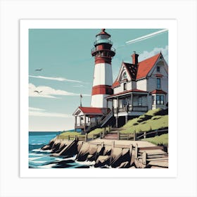 Lighthouse 4 Art Print