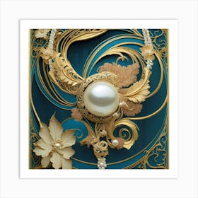 Pearl Necklace Art Print