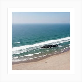 Aerial View Of The Beach 12 Art Print