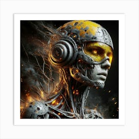 Cyborg Woman 5 Art Print