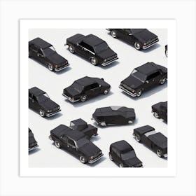 Black Cars 1 Art Print