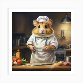 Chef Hamster 11 Art Print