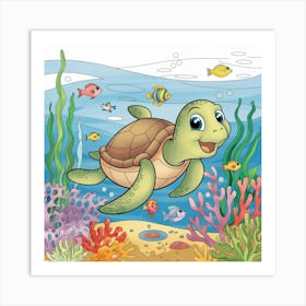 Sea Turtle Art Print