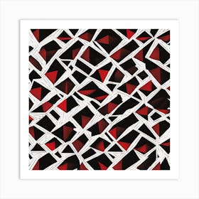 Red Triangles Art Print