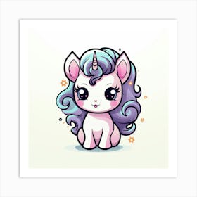 Cute Unicorn 285 Art Print