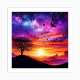 Sky At Night 3 Art Print