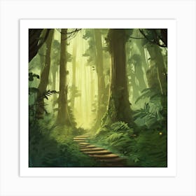 Path In The Forest Art Print