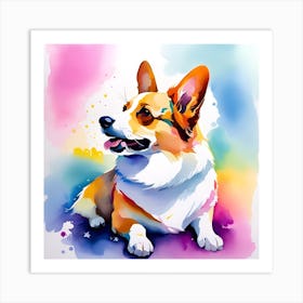 Corgi Painting 36 Art Print