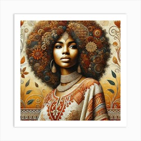 Afro Girl 84 Art Print