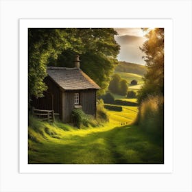 Cottage In The Countryside 1 Art Print