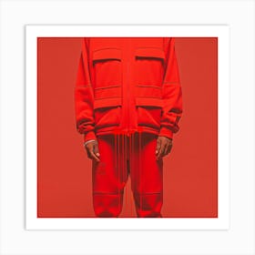 Red Sweatshirt Art Print