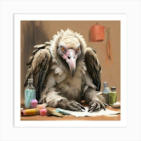 Vulture At Work Art Print