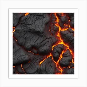 Lava Flow Art Print